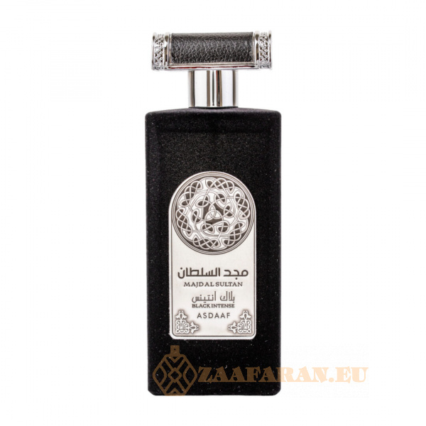 (plu00784) - Eau de Parfum Majd Al Sultan Black Intense, Asdaaf, Men - 100ml