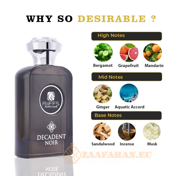 (plu00412) - Eau de Parfum Decadent Noir, Riiffs, Men - 100ml - Image 5
