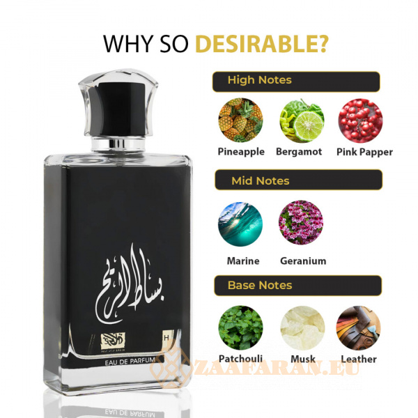 (plu00428) - Eau de Parfum Basat Al Reeh, Rihanah, Men - 100ml - Image 5