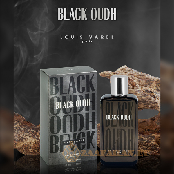 (plu01184) - Eau de Parfum Black Oudh, Louis Varel, Unisex - 100ml - Image 5