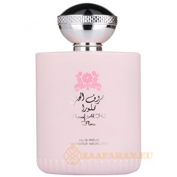(plu00560) - Eau de Parfum Huroof Al Hub Flora, Ard Al Zaafaran, Women - 100ml