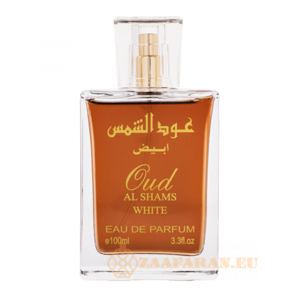 (plu01079) - Eau de Parfum Oud Al Shams White, Wadi Al Khaleej, Unisex - 100ml