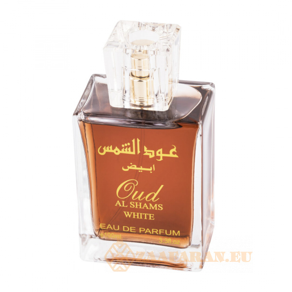 (plu01079) - Eau de Parfum Oud Al Shams White, Wadi Al Khaleej, Unisex - 100ml - Image 2