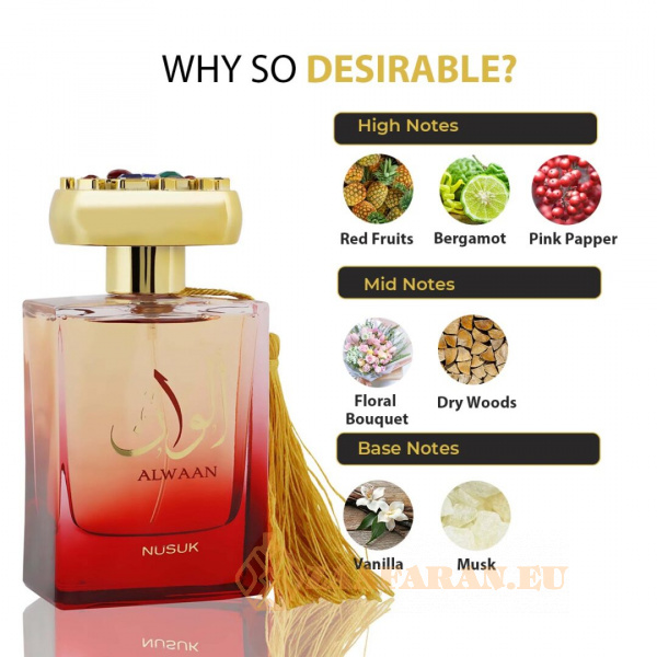 (plu00453) - Eau de Parfum Alwaan, Nusuk, Women - 100ml - Image 5