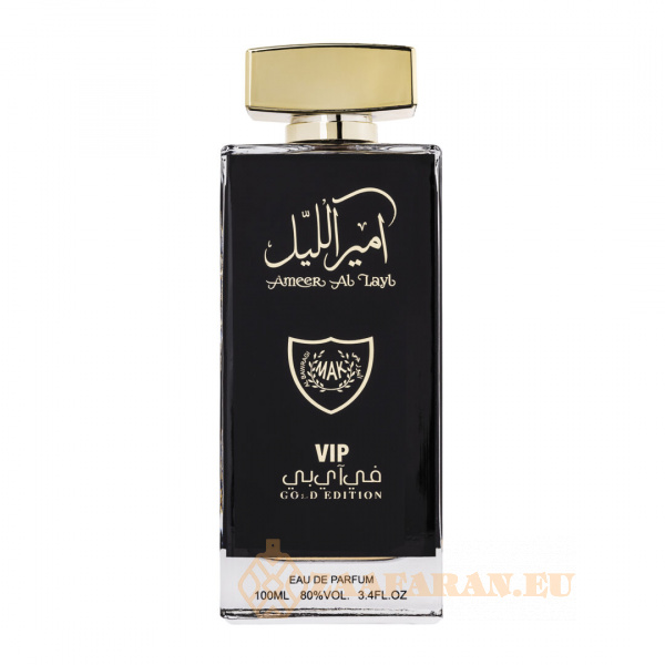 (plu01080) - Eau de Parfum Ameer Al Layl VIP Gold Edition, Wadi Al Khaleej, Unisex - 100ml