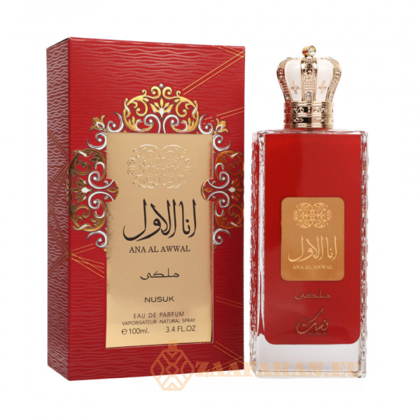 (plu00457) - Eau de Parfum Ana Al Awwal Red, Nusuk, Women - 100ml - Image 4