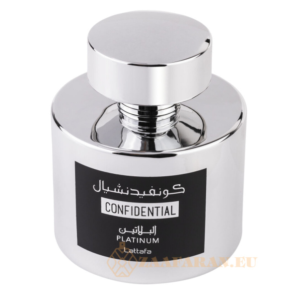 (plu00031) - Eau de Parfum Confidential Platinum, Lattafa, Men - 100ml - Image 2