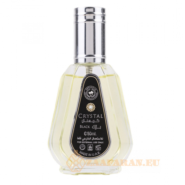 (plu00681) - Eau de Parfum Crystal Black, Ard Al Zaafaran, Men - 50ml