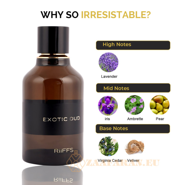 (plu00416) - Eau de Parfum Exotic Oud, Riiffs, Men - 100ml - Image 4