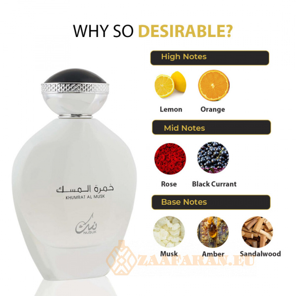 (plu00461) - Eau de Parfum Khumrat Al Musk, Nusuk, Women - 100ml - Image 5