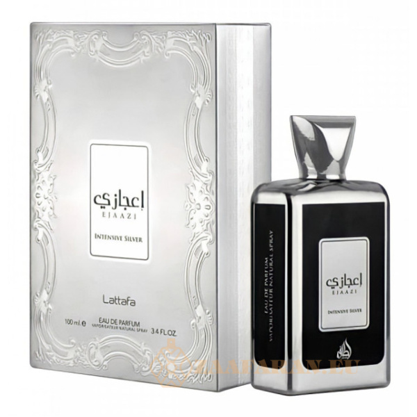 (plu00205) - Eau de Parfum Ejaazi Intensive Silver, Lattafa, Men - 100ml - Image 4