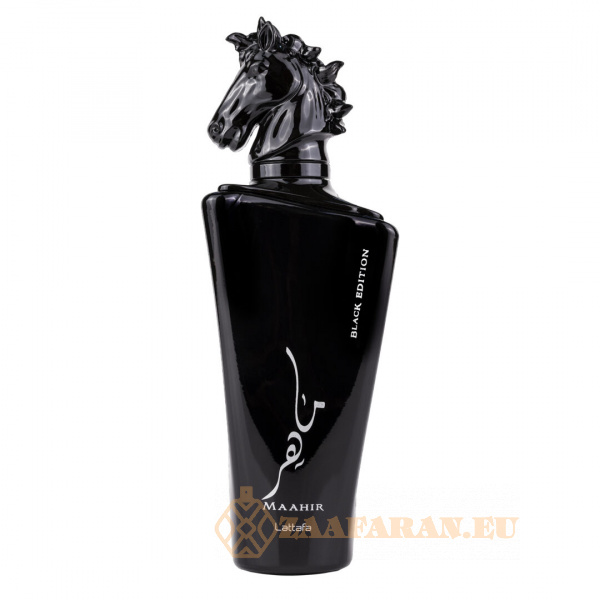 (plu00008) - Eau de Parfum Maahir Black Edition, Lattafa, Men - 100ml
