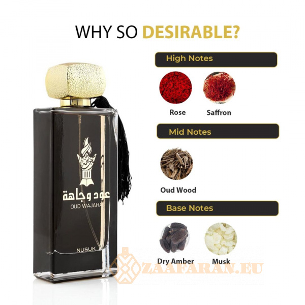 (plu00464) - Eau de Parfum Oud Wajaha, Nusuk, Men - 100ml - Image 5