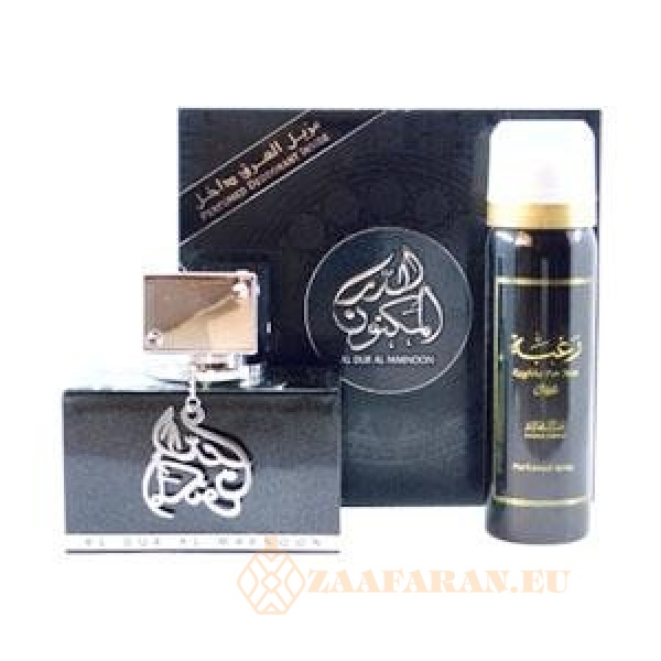Parfum Arabesc barbatesc Al Dur Al Maknoon Silver 100ml+deo 50ml