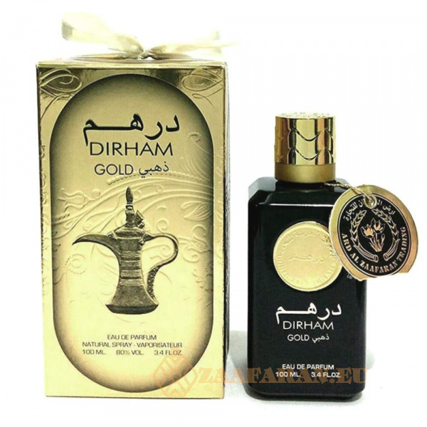 (plu00047) - Eau de Parfum Dirham Gold, Ard Al Zaafaran, Men - 100ml - Image 4