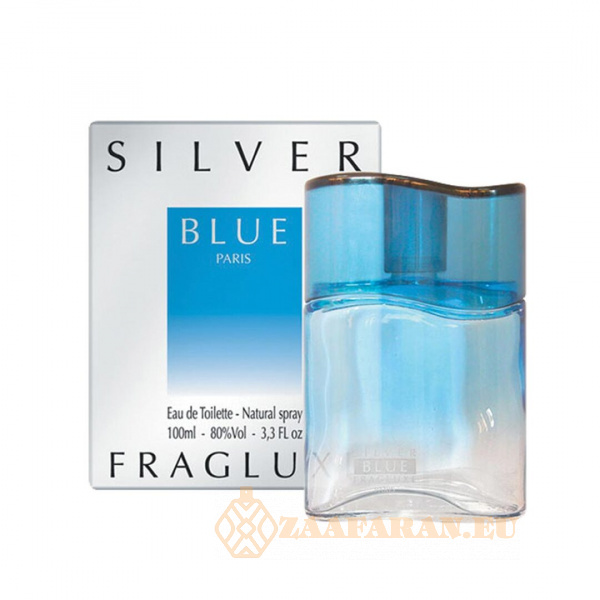 (plu02171) - Eau de Toilette Silver Blue, Fragluxe, Men - 100ml