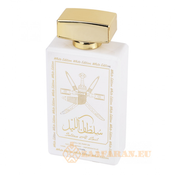 (plu01094) - Eau de Parfum Sultan Al Lail White Edition, Wadi Al Khaleej, Men - 100ml - Image 2