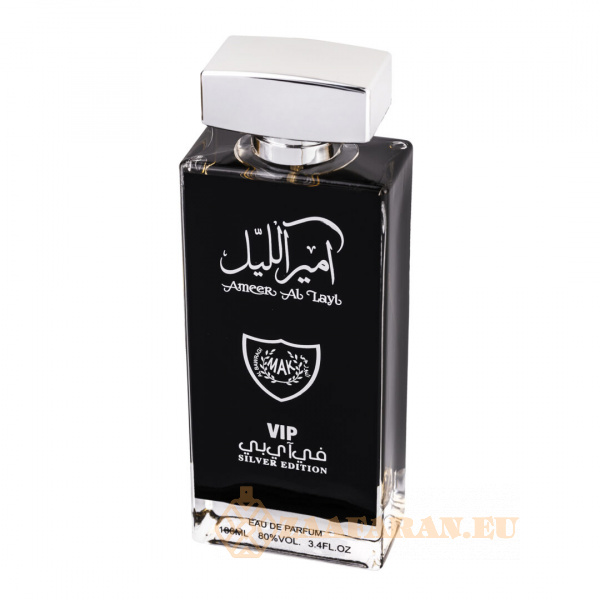 (plu01055) - Eau de Parfum Ameer Al Layl VIP Silver Edition, Wadi Al Khaleej, Men - 100ml - Image 2