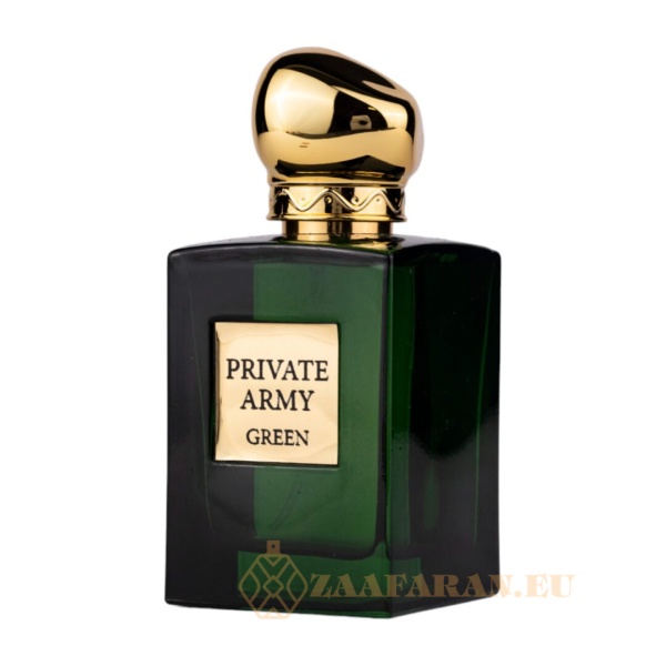 (plu00481) - Eau de Parfum Private Army Green, Wadi Al Khaleej, Unisex - 100ml - Image 2