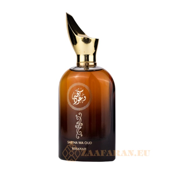 (plu05358) - Eau de Parfum Sab'ha Wa Oud, Rihanah, Unisex - 100ml - Image 2