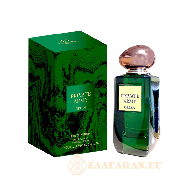 (plu00481) - Eau de Parfum Private Army Green, Wadi Al Khaleej, Unisex - 100ml - Image 4