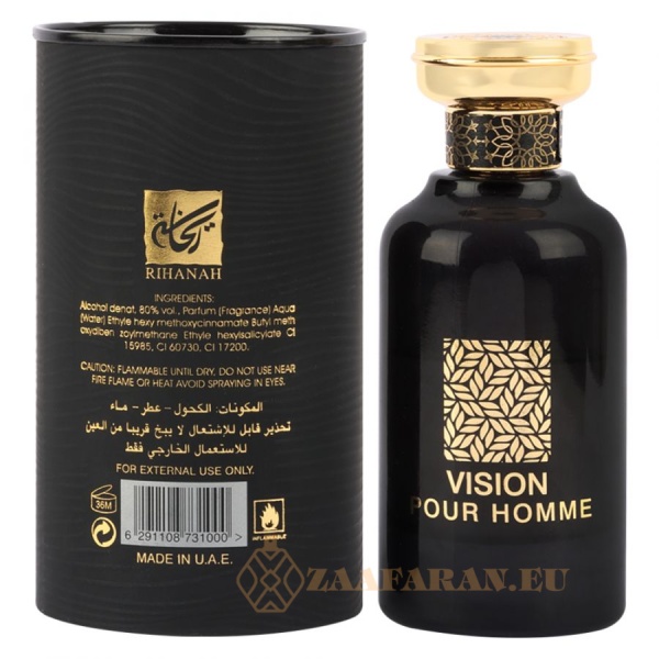 (plu00316) - Eau de Parfum Vision Pour Homme, Riiffs, Men - 100ml - Image 3