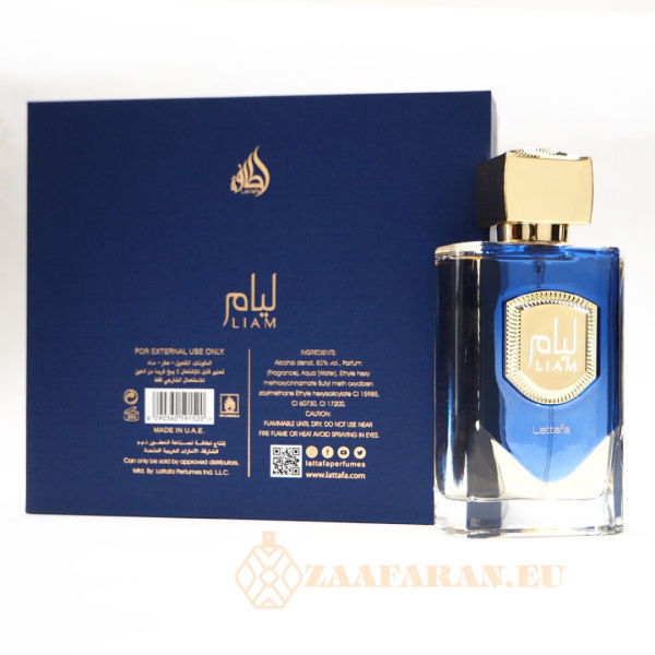 (plu00333) - Eau de Parfum Liam Blue Shine, Lattafa, Men - 100ml - Image 3