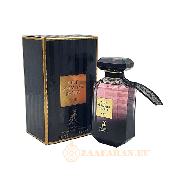(plu00715) - Eau de Parfum Pink Shimmer Secret Oud, Maison Alhambra, Women - 100ml - Image 3