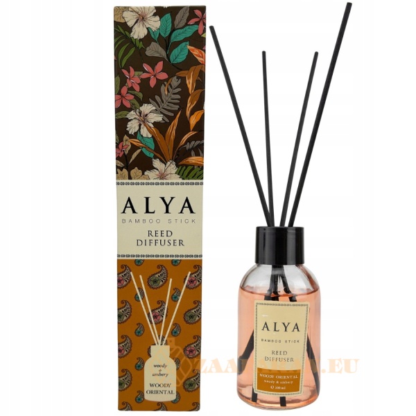 (plu05302) - Room Freshener Woody Oriental, Alya, Reed Diffuser - 100ml