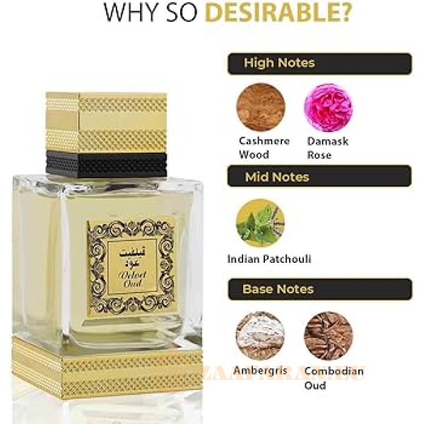 (plu05341) - Eau de Parfum Velvet Oud, Rihanah, Unisex - 125ml - Image 4