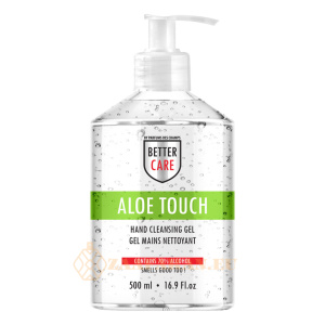 (plu05314) - Hand Sanitizer Gel, Aloe Scented, Alcohol-Based, Better Care - 500ml