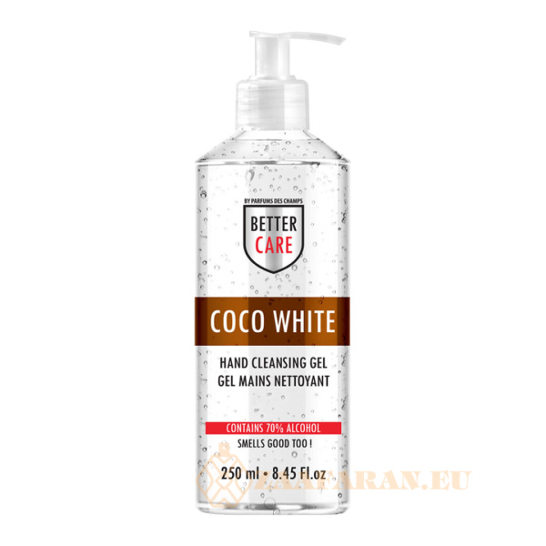 (plu05305) - Hand Sanitizer Gel, Coconut Scented, Alcohol-Based, Better Care - 250ml - Image 2