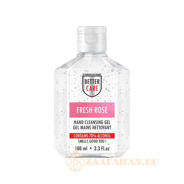 (plu05320) - Hand Sanitizer Gel, Rose Scented, Alcohol-Based, Better Care - 100ml - Image 2
