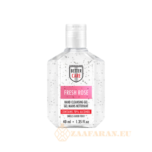 (plu05319) - Hand Sanitizer Gel, Rose Scented, Alcohol-Based, Better Care - 40ml - Image 2