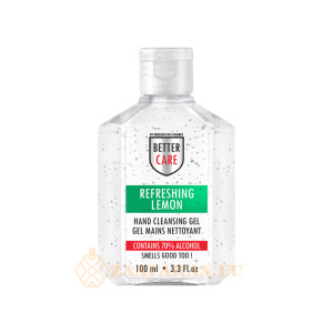 (plu05308) - Hand Sanitizer Gel, Lemon Scented, Alcohol-Based, Better Care - 100ml