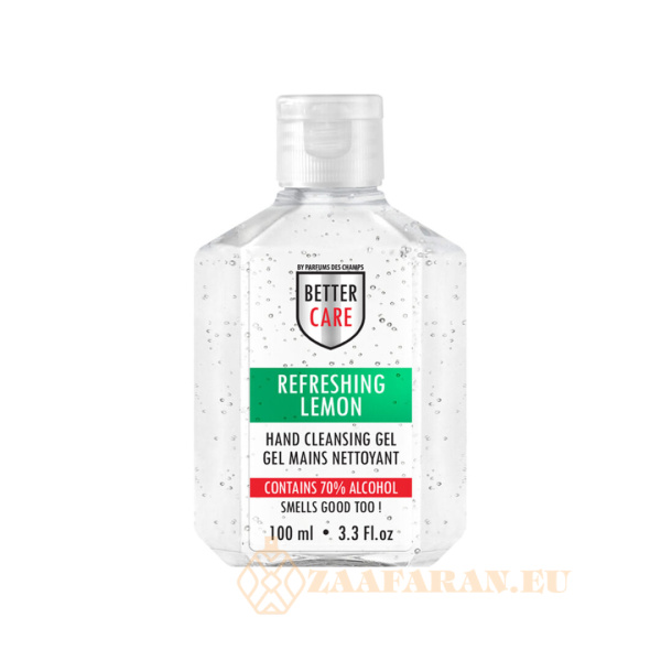 (plu05308) - Hand Sanitizer Gel, Lemon Scented, Alcohol-Based, Better Care - 100ml