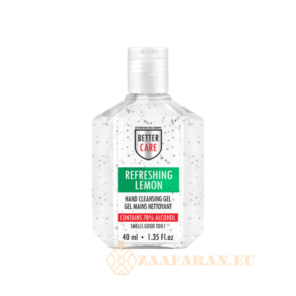 (plu05307) - Hand Sanitizer Gel, Lemon Scented, Alcohol-Based, Better Care - 40ml - Image 2