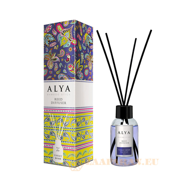 (plu05298) - Room Freshener Violet Bomb, Alya, Reed Diffuser - 100ml - Image 3