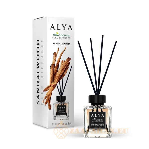 (plu01370) - Room Freshener Sandalwood, Alya, Reed Diffuser - 100ml - Image 2