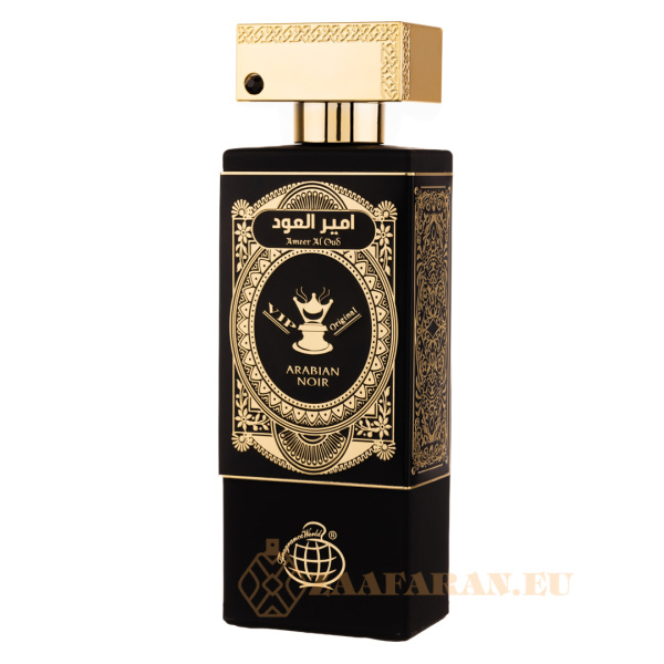 (plu01401) - Eau de Parfum Ameer Al Oud Arabian Noir Vip Original, Fragrance World, Unisex - 80ml - Image 2