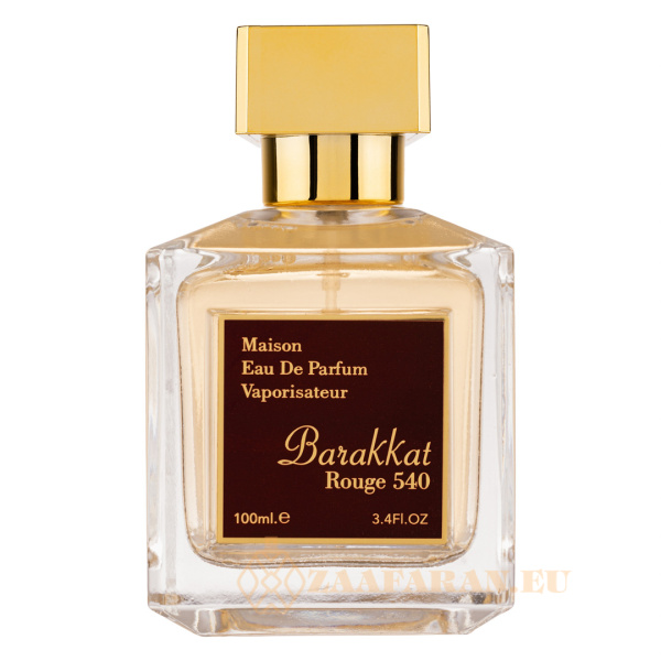 (plu01641) - Eau de Parfum Barakkat Rouge 540, Fragrance World, Unisex - 100ml