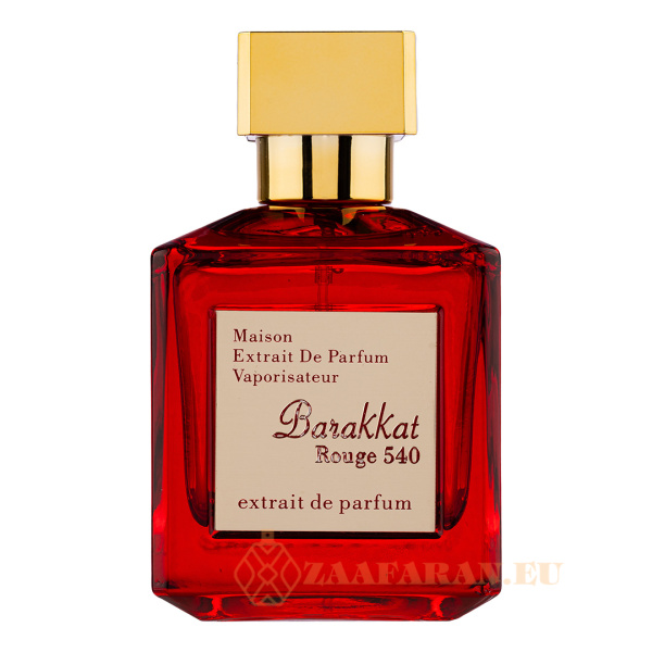 (plu01643) - Eau de Parfum Barakkat Rouge 540 Extrait De Parfum, Fragrance World, Unisex - 100ml
