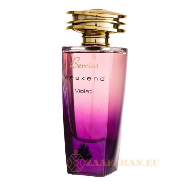 (plu01456) - Eau de Parfum Berries Weekend Violet, Fragrance World, Women - 100ml - Image 2
