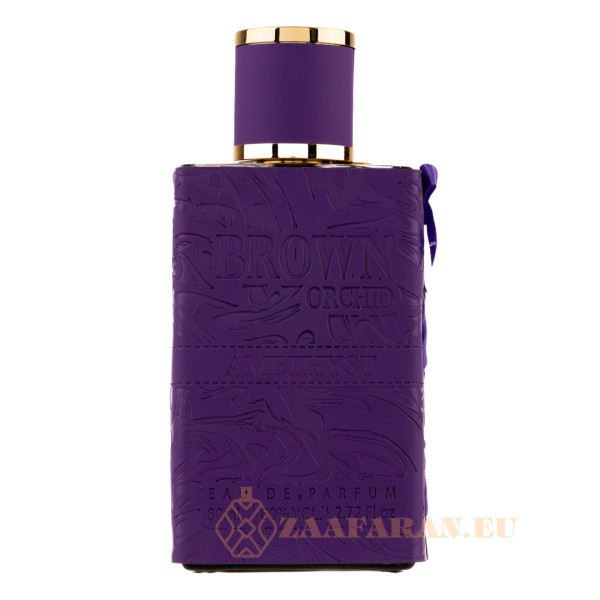 (plu01537) - Eau de Parfum Brown Orchid Amethyst, Fragrance World, Unisex - 80ml
