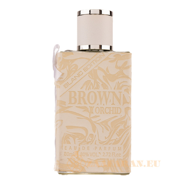 (plu01551) - Eau de Parfum Brown Orchid Blanc Edition, Fragrance World, Unisex - 80ml