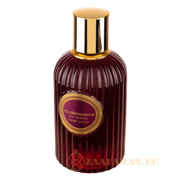 (plu01513) - Eau de Parfum Eaudemadame De Femme Velvet Amber, Fragrance World, Women - 90ml - Image 2