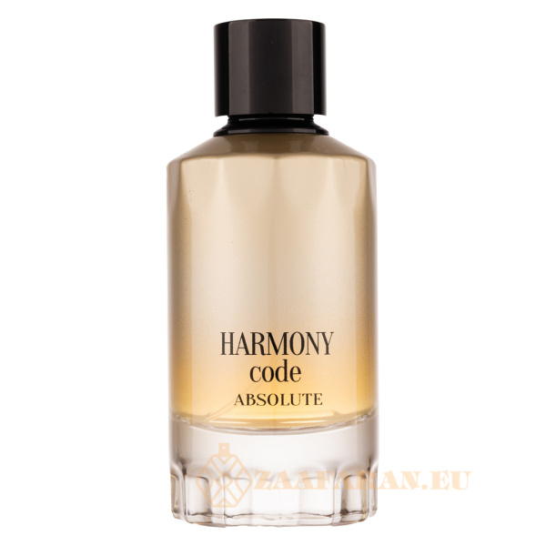 (plu01457) - Eau de Parfum Harmony Code Absolute, Fragrance World, Men - 100ml