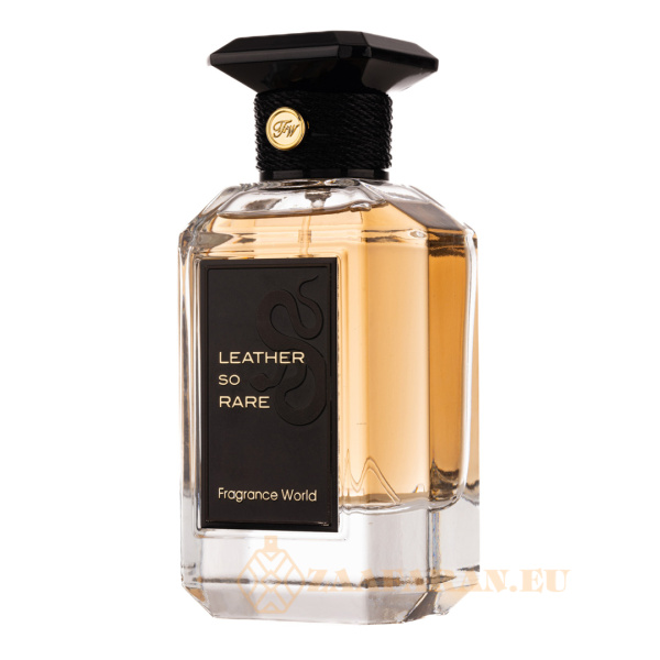 (plu01619) - Eau de Parfum Leather So Rare, Fragrance World, Unisex - 100ml - Image 2