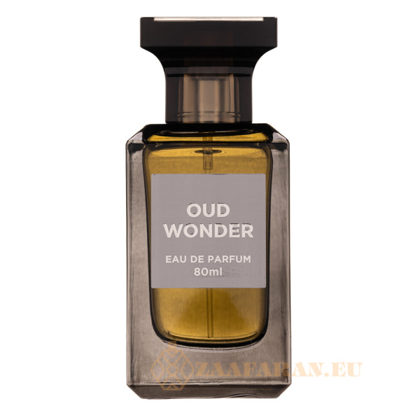(plu01425) - Eau de Parfum Oud Wonder, Fragrance World, Unisex - 80ml