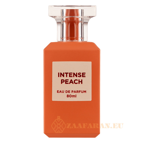 (plu01426) - Eau de Parfum Intense Peach, Fragrance World, Unisex - 80ml